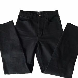 Iris denim black high waisted jeans